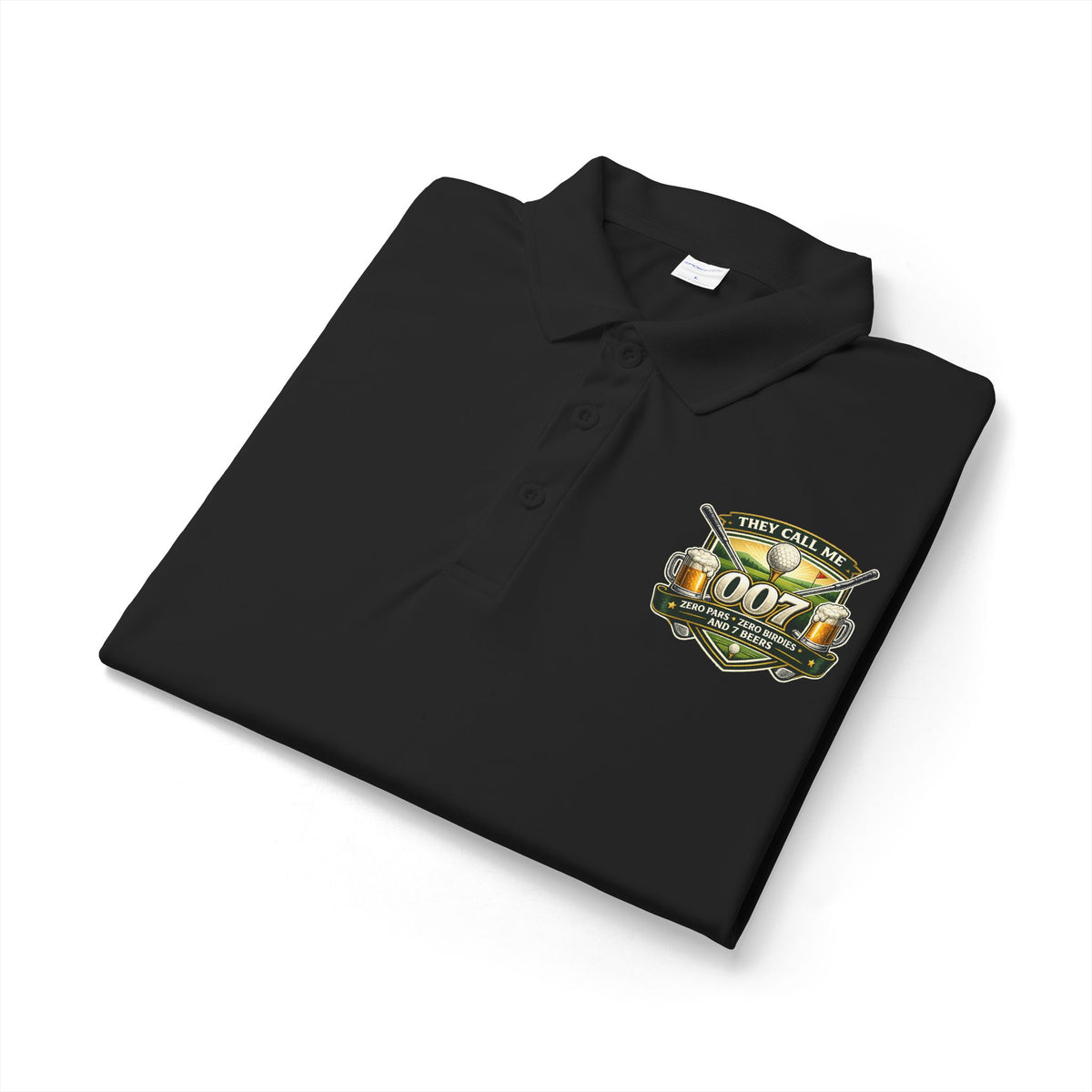 007 Racing Shield Polo — Lightweight Logo Golf & Team Polo