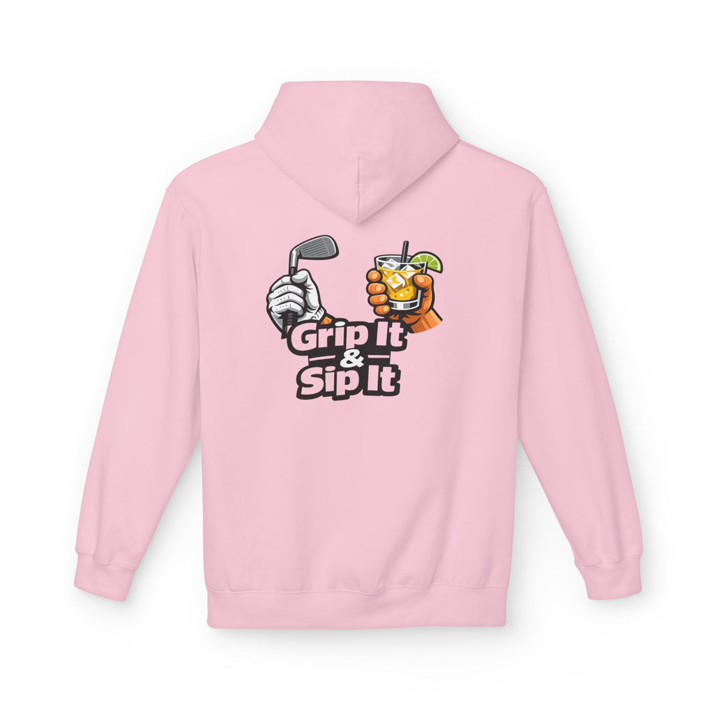Grip It & Sip It Golf Hoodie | Golf Club and Cocktail Design