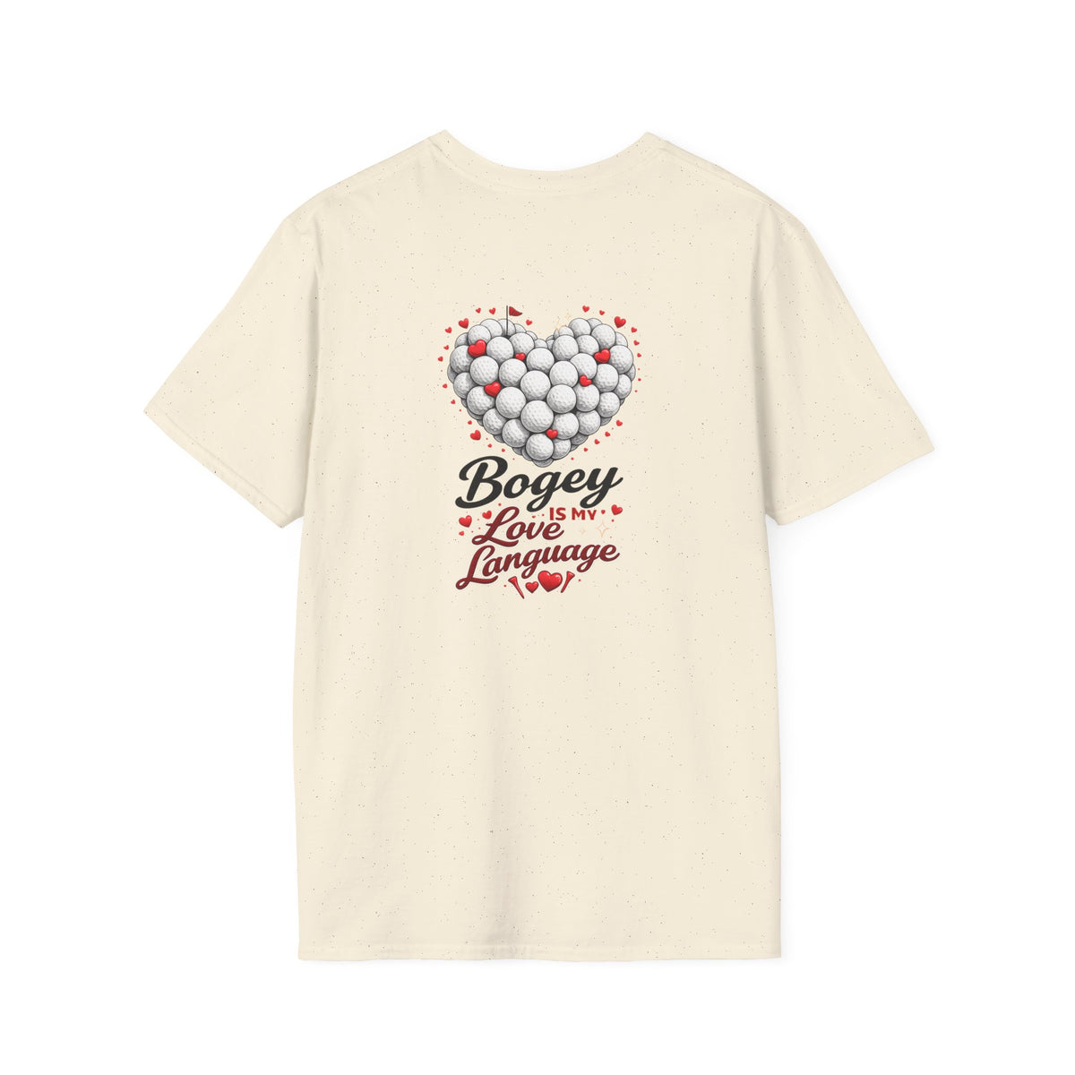 Bogey Is My Love Language T-Shirt | Golf Ball Heart, Golf Humor
