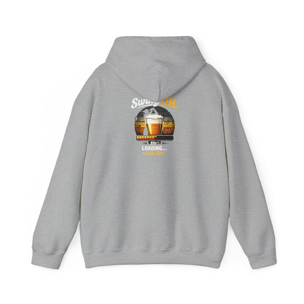Swing Oil Logo Hoodie | Brewery Pint Graphic, Vintage Taproom Emblem