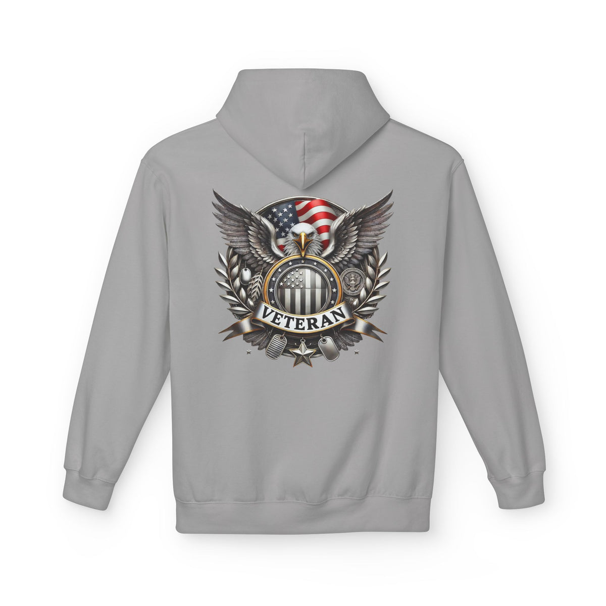 American Flag Eagle Veteran Hoodie | Patriotic Military Emblem