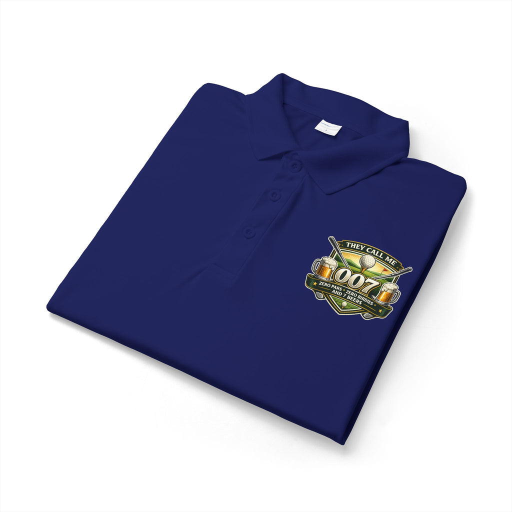 007 Racing Shield Polo — Lightweight Logo Golf & Team Polo