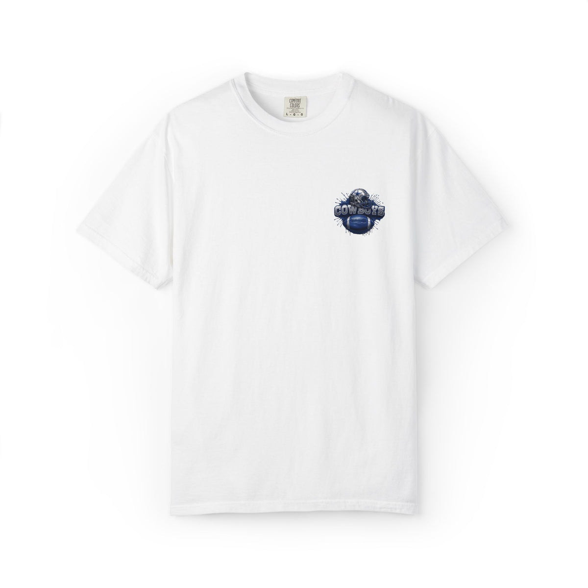 Dallas Cowboys Football T-Shirt — Team Helmet & Ball Logo Tee