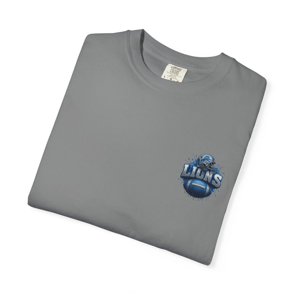 Football Graphic T-Shirt — Helmet & Ball Back Print
