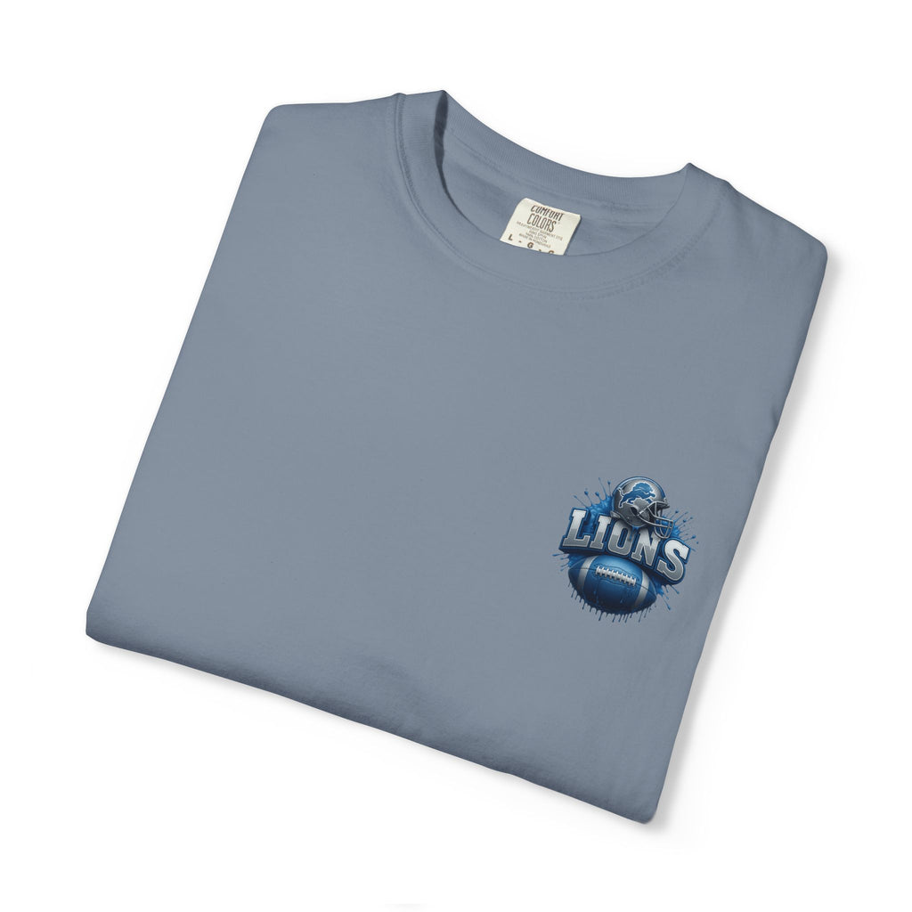 Football Graphic T-Shirt — Helmet & Ball Back Print