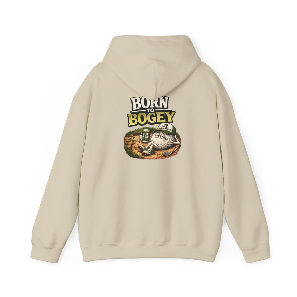 Born to Bogey frog illustration Hoodie | Golf humor sweatshirt