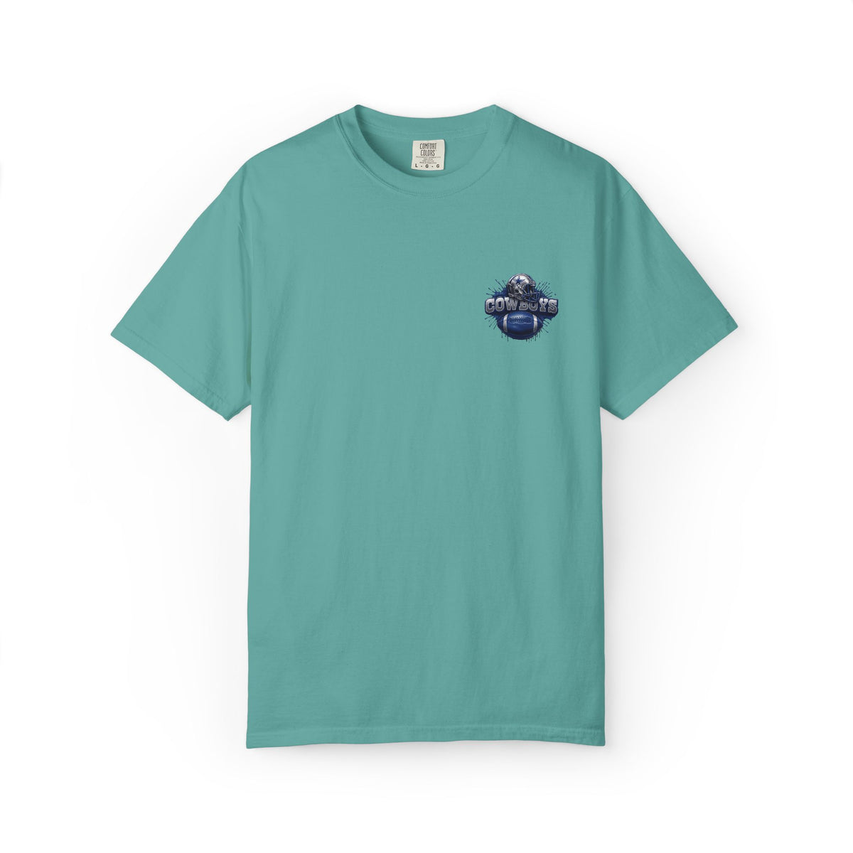 Dallas Cowboys Football T-Shirt — Team Helmet & Ball Logo Tee