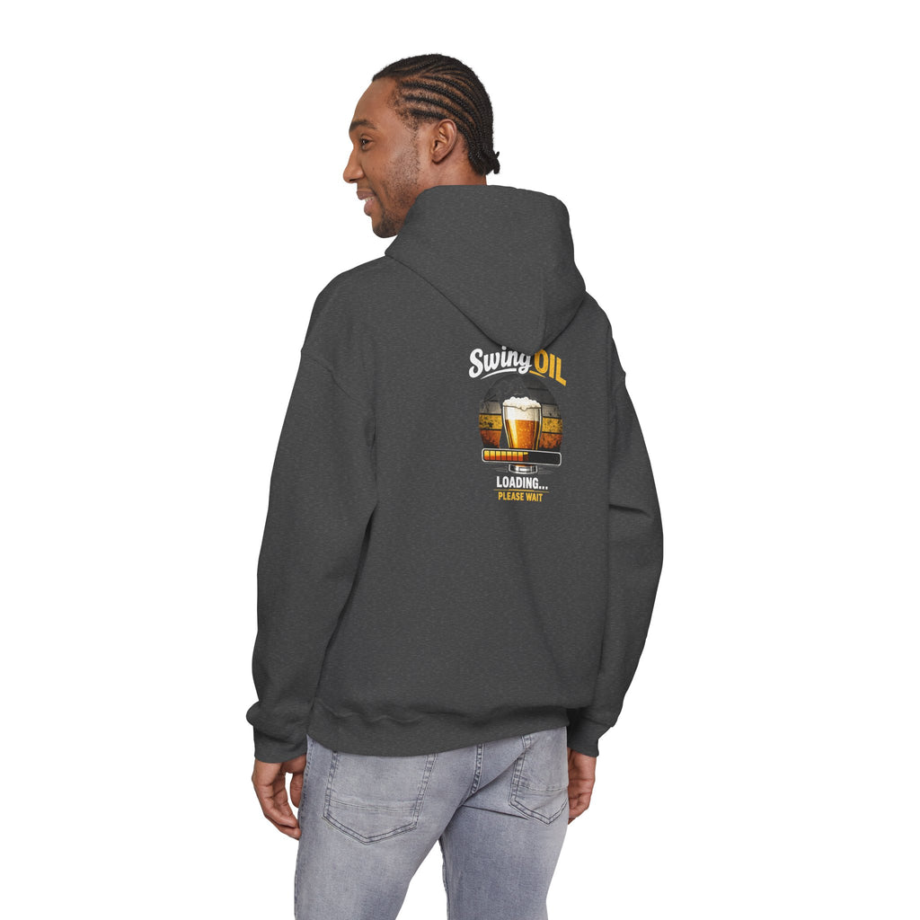Swing Oil Logo Hoodie | Brewery Pint Graphic, Vintage Taproom Emblem