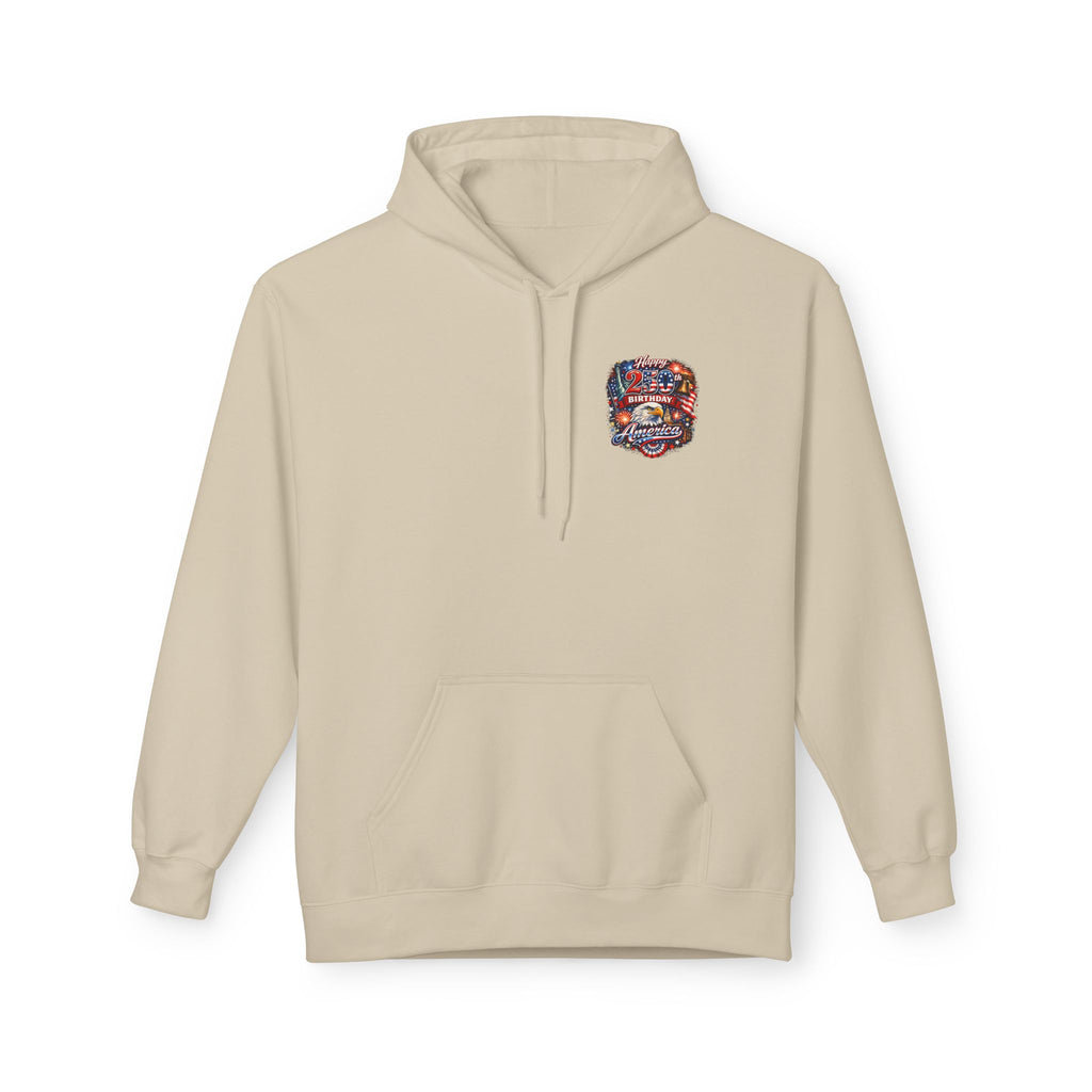 Land of the Free Because of the Brave Hoodie | American Flag Soldiers