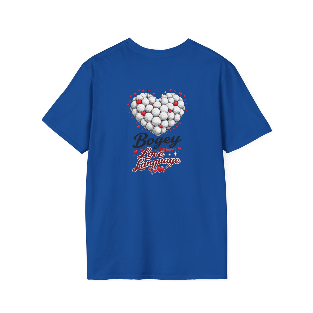Bogey Is My Love Language T-Shirt | Golf Ball Heart, Golf Humor