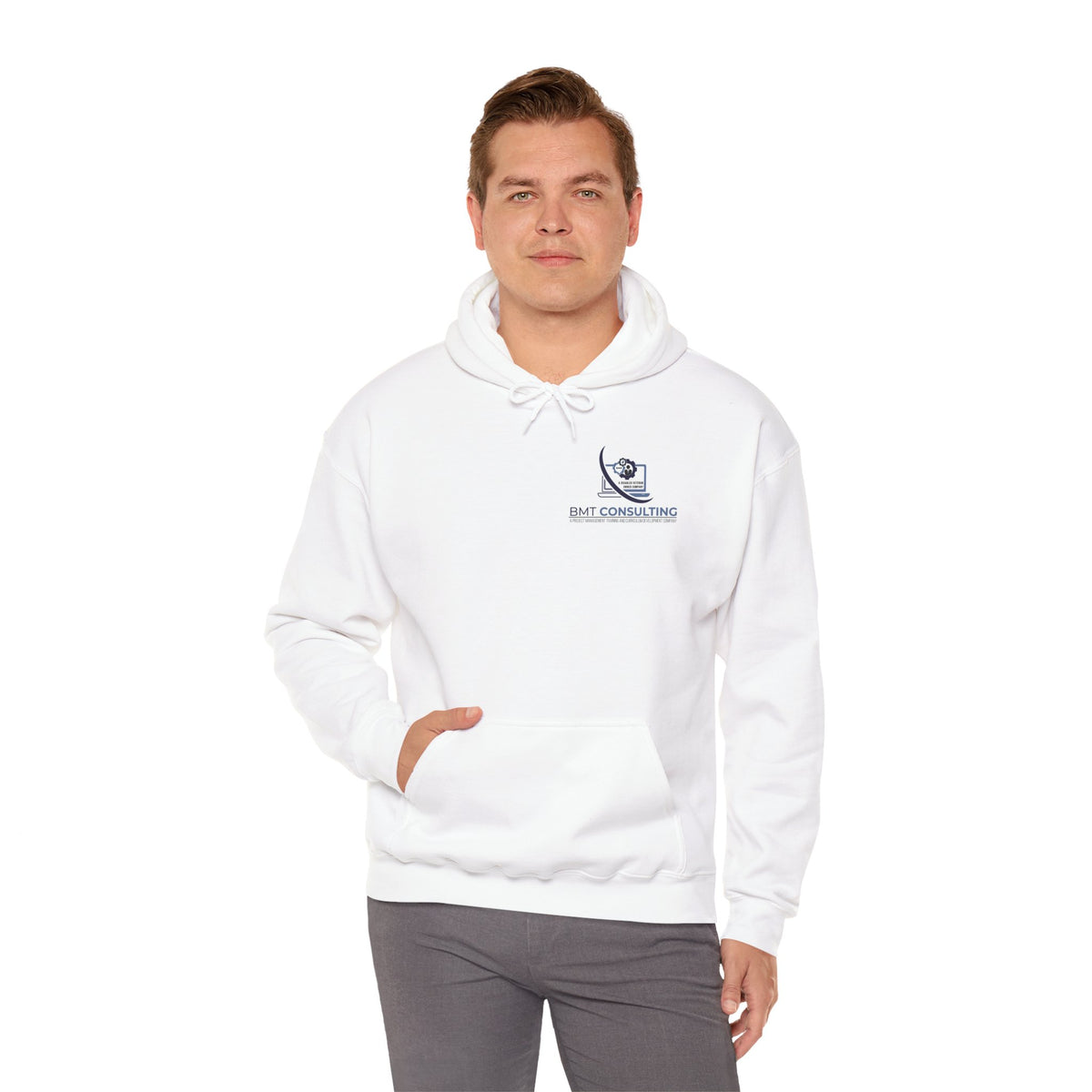 Consulting Logo Hoodie — BMT Consulting Branded Pullover