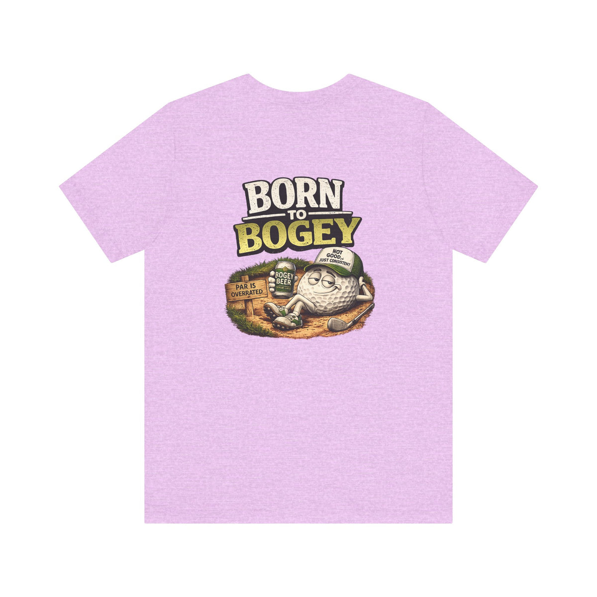 Born to Bogey T-Shirt | Golf Cartoon Logo, Back Nine Golf Club