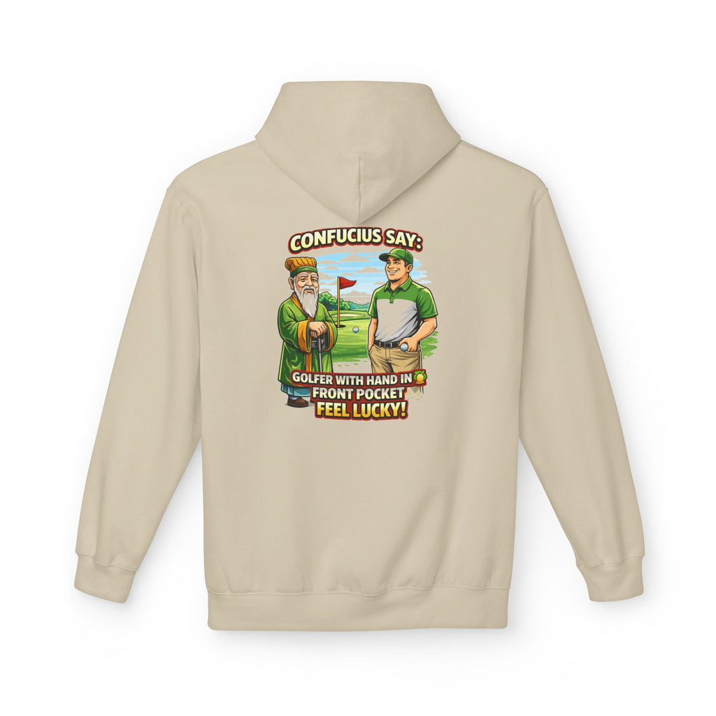 Confucius Say Golfers With Hands In Front Pocket Hoodie | Funny Golf Humor