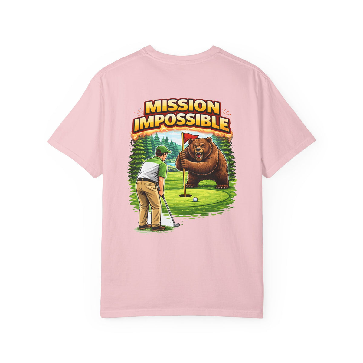 Mission Impossible golfing bear T-Shirt | Funny Golf Tee