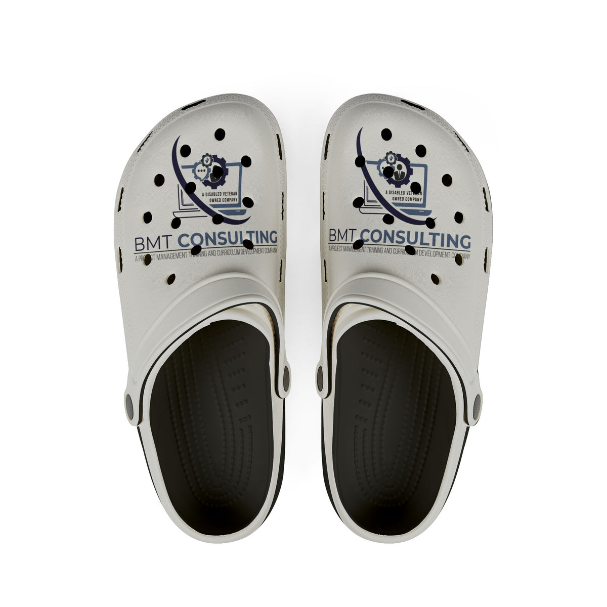 Custom EVA Foam Clogs — BMT Consulting Logo Beach Garden Shoes
