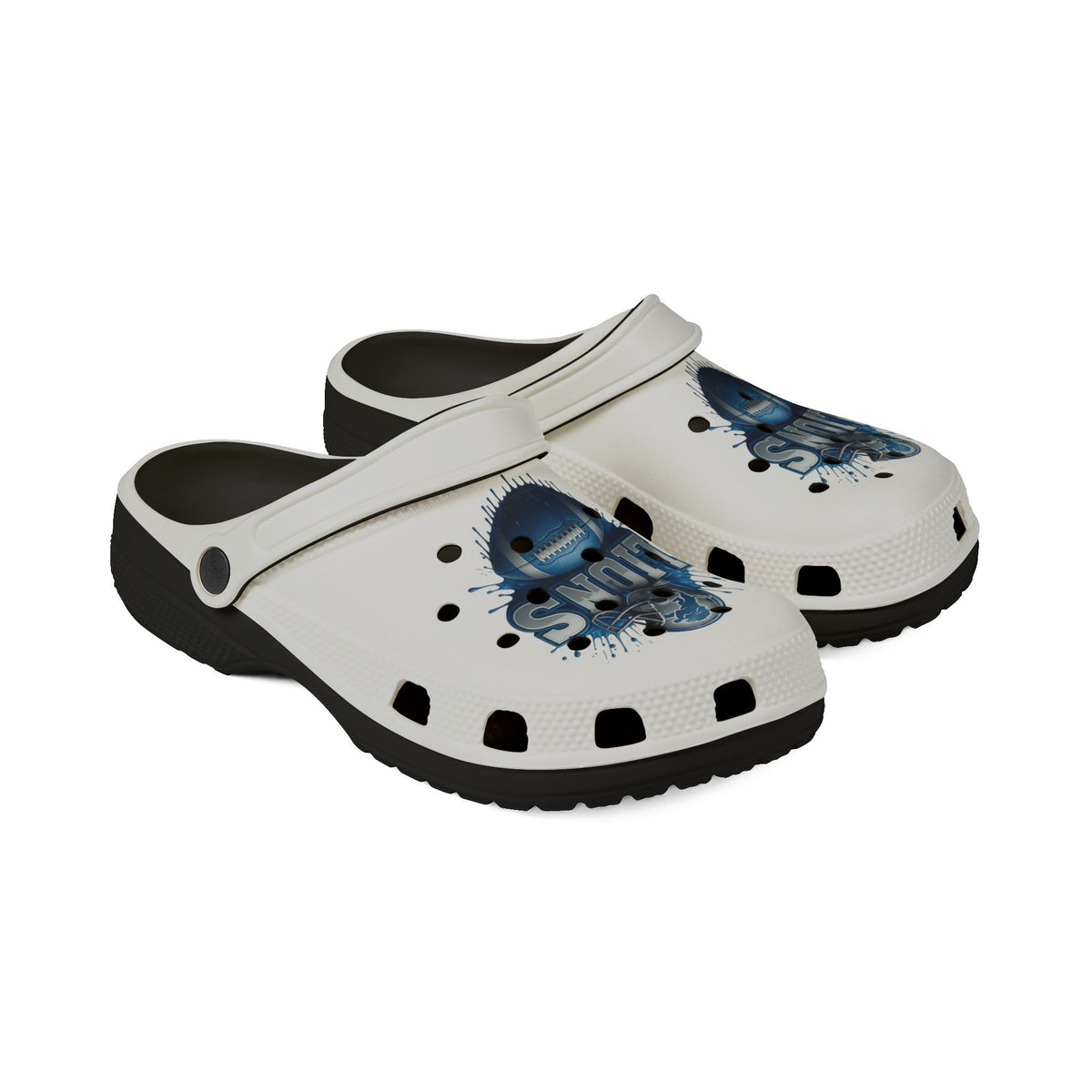 Lions Graphic EVA Foam Clogs — Lightweight Casual Slip-On Shoes