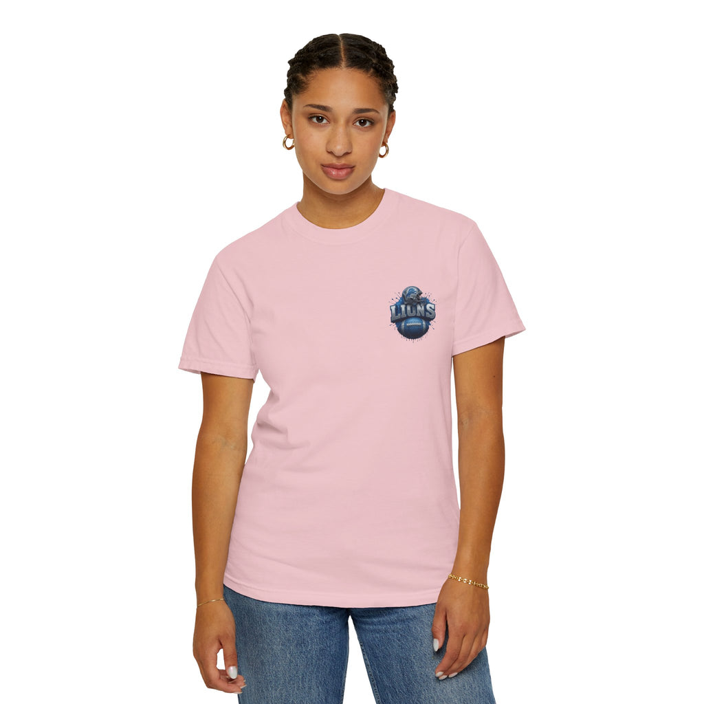Football Graphic T-Shirt — Helmet & Ball Back Print