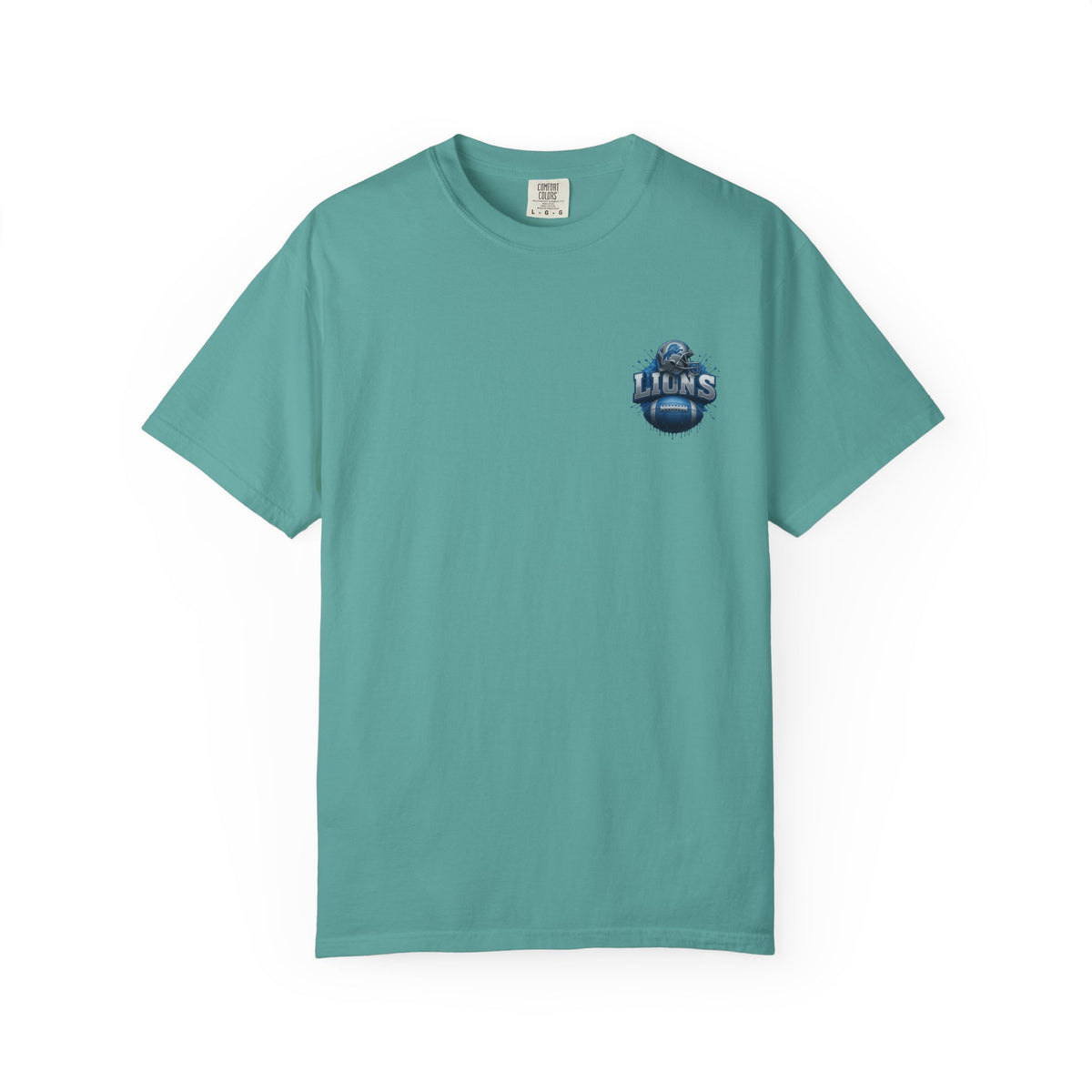 Football Graphic T-Shirt — Helmet & Ball Back Print
