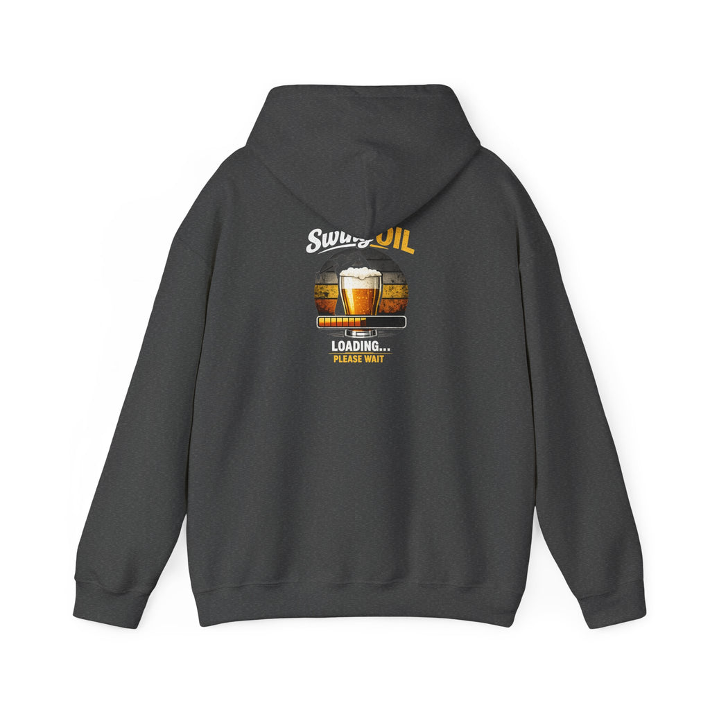 Swing Oil Logo Hoodie | Brewery Pint Graphic, Vintage Taproom Emblem