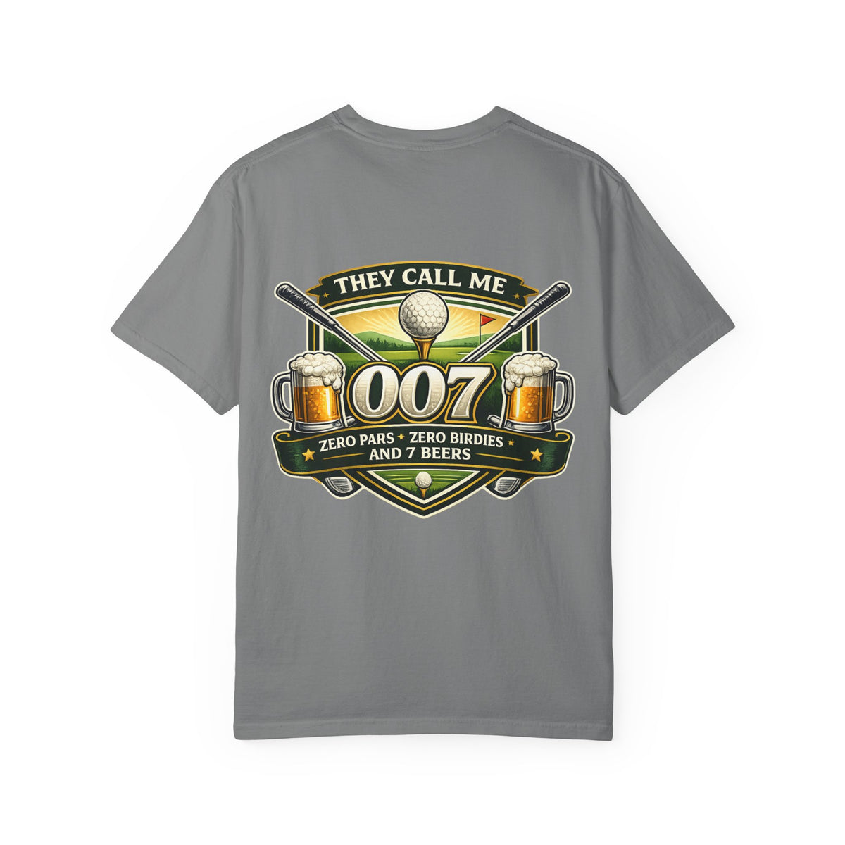 Golf They Call Me 007 T-Shirt — Funny Golfing Shirt with Beer Graphic