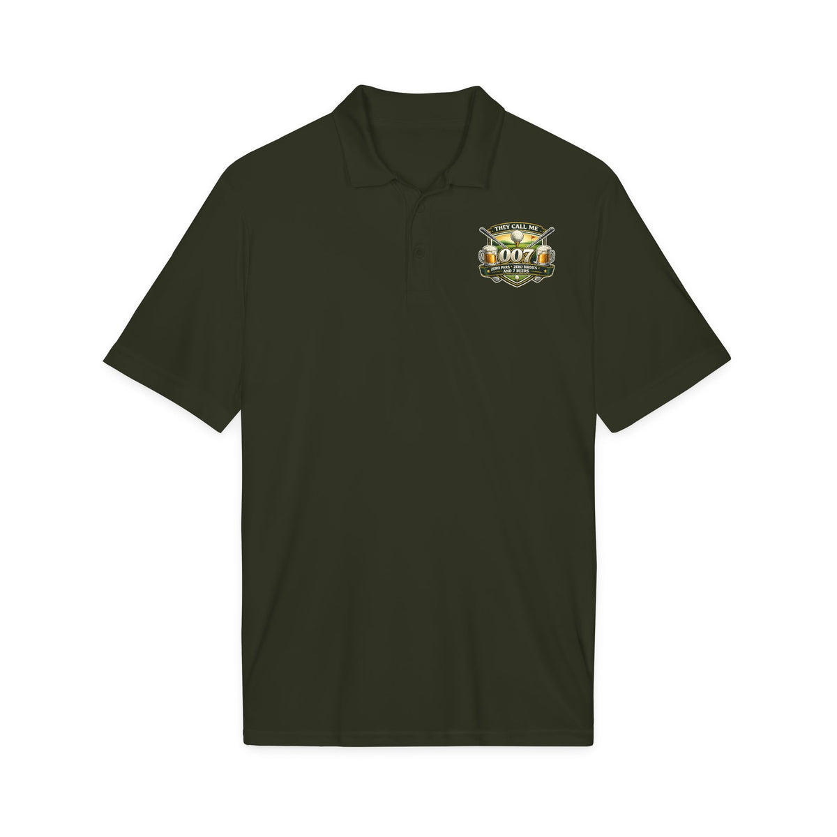 007 Racing Shield Polo — Lightweight Logo Golf & Team Polo