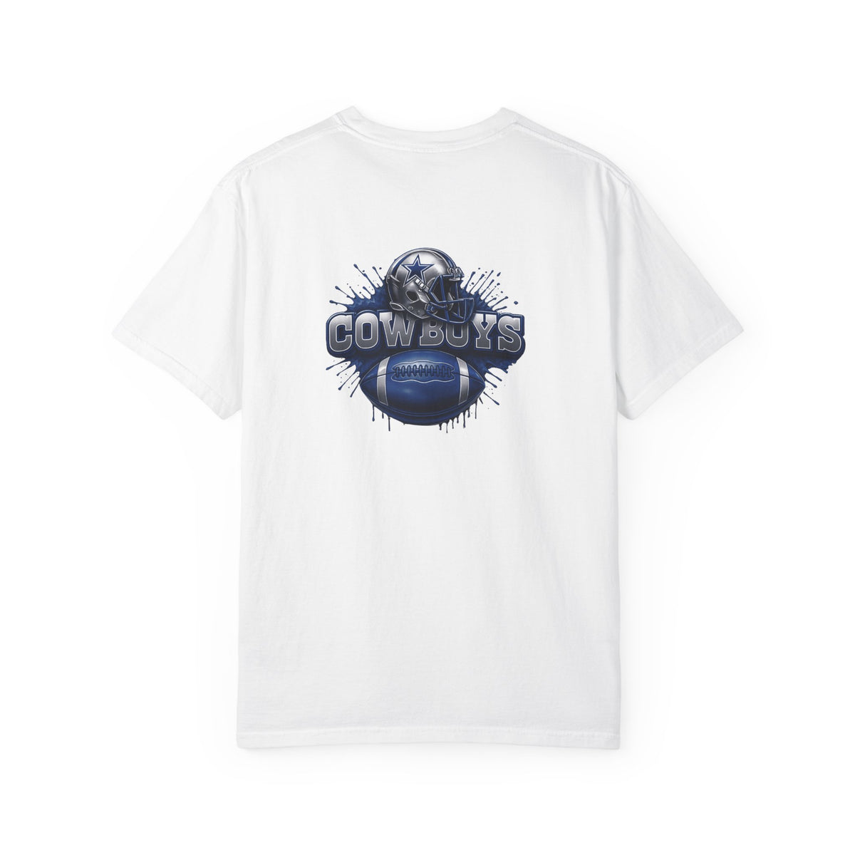 Dallas Cowboys Football T-Shirt — Team Helmet & Ball Logo Tee