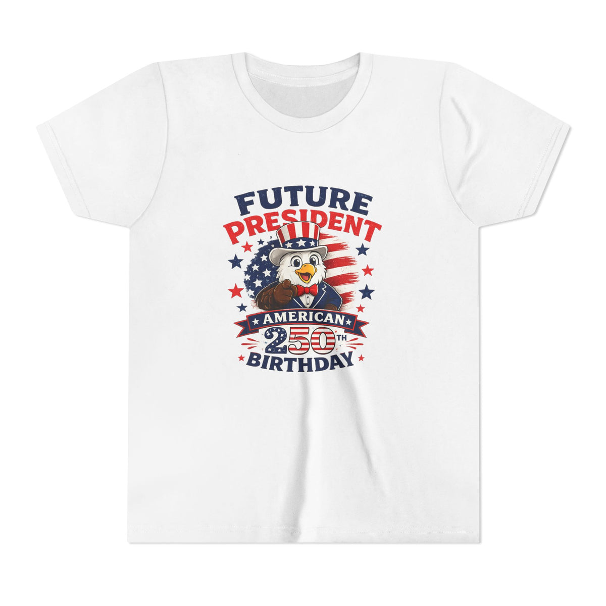 Future President Eagle Youth Tee | American 250th Birthday Patriotic Shirt